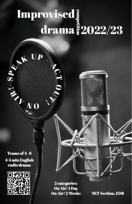 Speak Up – Act Out! On Air! Improvised Drama Competition 2022/23_Poster